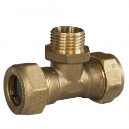 ViEiR Ver-Pro Тройник для нержавеющей гофротрубы НР 15х1/2"х15 (VPM15315)
