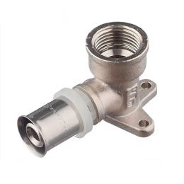ViEiR Угольник с креплением 16х1/2", обжимной фитинг (VRKL163FC)
