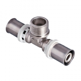 ViEiR Тройник переходной НР 20х3/4"х20, обжимной фитинг (VRKT204M)
