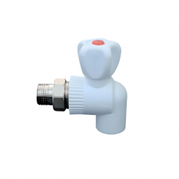 ViEiR Кран шаровой PPR для радиатора УГЛОВОЙ Ø-20х1/2" (VER203L)