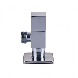 ViEiR кран УГЛОВОЙ с отраж. д/смес. 1/2"-1/2", хром (VER38)
