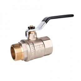 ViEiR шаровой кран HР-ВР 1/2" никель, рычаг (VR102-11)
